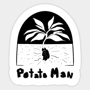 potato man (inverted) Sticker